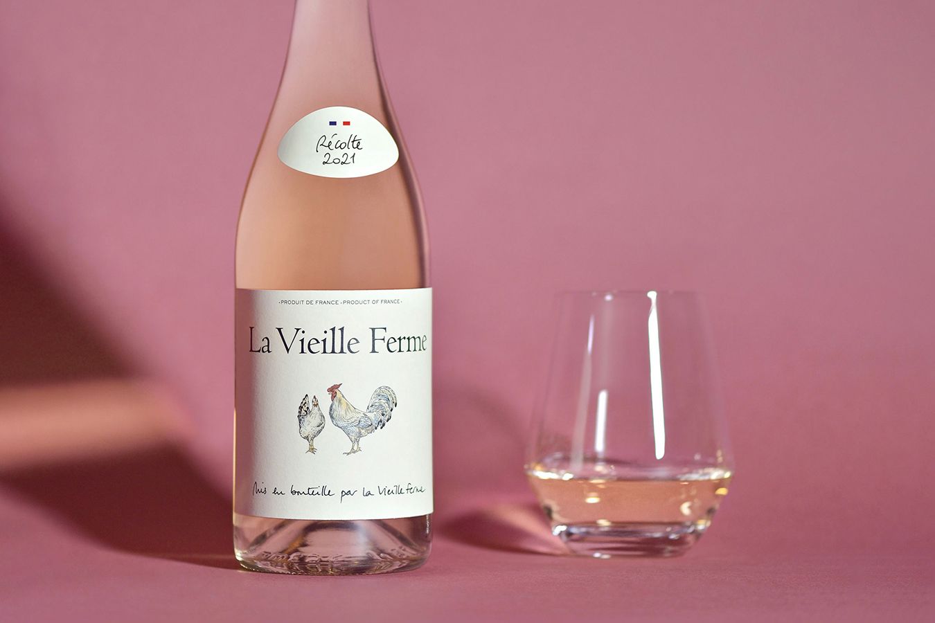 Rượu Vang chicken La Vieille Ferme Rose 3